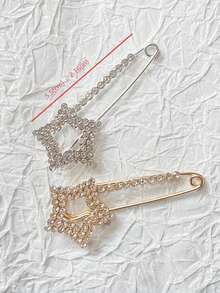 闪亮金色 10 件水钻胸针 - 别针人造水晶夹适用于女士毛衣围巾衣领帽子配饰连衣裙配饰衣服别针包饰学校办公室配饰衬衫夹克珠宝圣诞节万圣节衣服别针有趣可爱教师礼物 - 彩色 - 查看 19