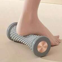 1pc PVC Foot Massager Roller – Easy Rolling Plantar Fascia Massage Tool, Arch Support & Muscle Relaxation, Ideal For Yoga And Home Exercise - 粉色 - 查看 1