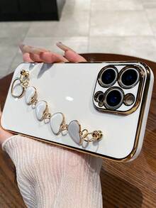 奢华电镀手机壳，新款时尚硅胶防震软壳，适用于三星 Galaxy S25 S24 S23 S22 S21 Note 20 A55 A54 A53 A52 A35 A34 A23 A16 A15 A14 A13 A12 A05S FE Ultra 4G 5G、Redmi Note 13 Pro、Infinix Hot 40i Smart 8 Spark GO 2024、OPPO Reno VIVO MOTO Honor - 白色 - 查看 4