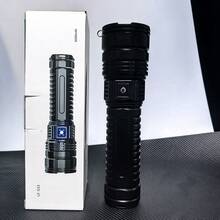 高功率LED手电筒，超亮变焦战术手电筒，USB充电强力手电筒，适用于露营、户外活动、钓鱼