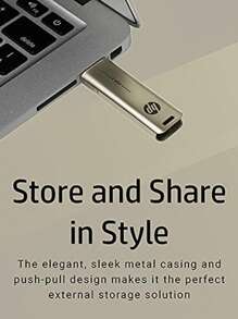 HP 256GB 128GB Chiavetta USB 3.2, Corpo In Metallo