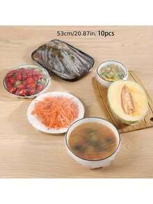 50 pezzi Pellicola di copertura in plastica trasparente monouso di grandi dimensioni, copri polvere, adatta per conservare e organizzare snack, verdure e pane, pellicola di copertura per vassoi del pane, cucina e sala da pranzo, disponibile in 3 misure, decorazione per la casa, conservazione per feste e Natale - Multicolore - Visualizzare 11