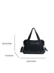 Vintage Minimalist Large Capacity Fashion Student Office Commute Tote Bag, New Fashionable Big Bags For Women, New Arrival Tote Bags For Woman