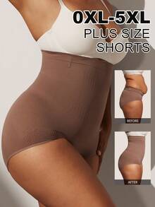 1 chiếc quần định hình eo co giãn cao, chống cuộn, cỡ lớn dành cho nữ, không đường may, nâng đỡ vòng bụng. - Bụi tím - Xem 4