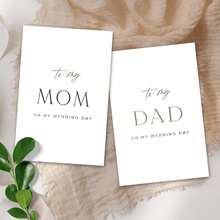 Wedding Day Thank You Card For Parents, Appreciation Gift For Parents, Parents Memorial Gift, With Envelope - Multicolor - View 7