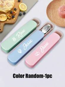Bộ dao nĩa tùy chỉnh, bao gồm nĩa, đũa, thìa bằng thép không gỉ, bộ dụng cụ ăn uống di động có thể tái sử dụng, thích hợp cho cắm trại, dã ngoại, leo núi và văn phòng. - nhiều màu - Xem 11