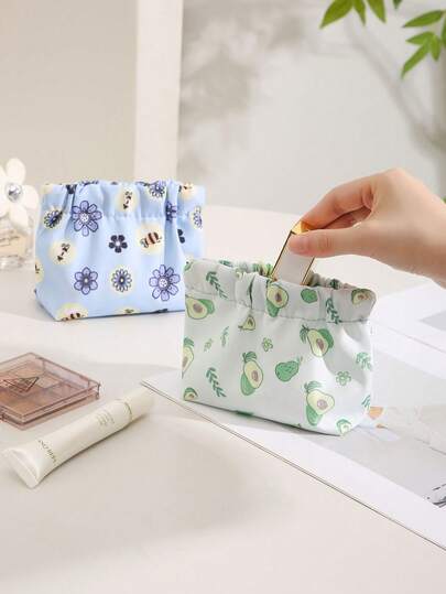 1pc New Snap Pouch, Sanitary Pad/Lipstick Bag, Key/Cosmetic Pouch, Cable Organizer Bag, Portable Carry Pouch