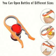 1pc Jar Opener Bottle Opener, Can Opener For Weak Hands, Mutil Jar Opener Get Lids Off Easily Manual Bottle CapRemover For Home Kitchen Use Non-Slip Grip, Convenient For People With Less Strength To Use, Labor-Saving, Kitchen Tools, Can Opener Tools - trái cam - Xem 8