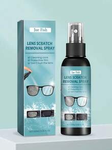 JUE FISH; 100ml; Lens Scratch Remover; Cleans The Surface Of Glasses; Maintains Clear Vision; Essential For Students; Essential For School