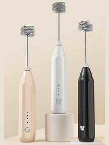 电动奶泡器、手持式奶泡器、家用迷你奶泡机、牛奶搅拌器、无线奶泡器 - 彩色 - 查看 1