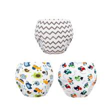 3/6pcs Newborn Potty Training Pants, Washable Toilet Training Underwear For Boys And Girls, 6-Layer Breathable All-Season Baby Cloth Diapers, Leak-Proof Absorbent Reusable Diaper Panties, Suitable For Baby Boys And Girls, Multiple Combinations, Essential Baby Items - Multicolor - View 17