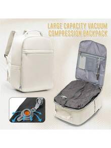 Unisex Large Capacity Vacuum Compression Travel Backpack, Aviation Certified Waterproof Nylon Hiking Backpack, Portable Vacuum Compression Air Bag Backpack, Essential For Outdoor Travel