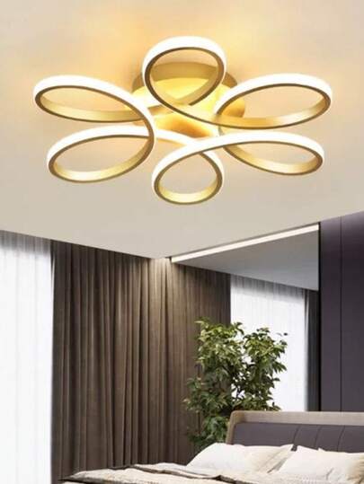 现代 LED 吸顶灯、家居装饰照明灯具、简约吸顶灯、优雅弧形设计、简约吸顶灯、装饰照明、暖白/冷白 2700-3500K/5500-6000K、铝/硅胶吸顶灯、黑色/白色、LED 吸顶灯、白光/暖光