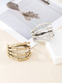 1 buc brățară în formă de gheară cu schelet gol, potrivită pentru femei pentru a fi purtată la petreceri și întâlniri de Halloween, cadou de bijuterii pentru surori