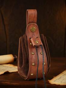 1 件中世纪朋克复古腰包文艺复兴户外腰包钱包旅行假日派对角色扮演角色扮演挂式零钱包，万圣节