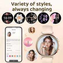 CyberDyer 1,26-calowy inteligentny zegarek dla kobiet z funkcją Bluetooth, wieloma trybami sportowymi, wodoodpornym monitorem snu IP68 i monitorem aktywności fizycznej w żywych kolorach