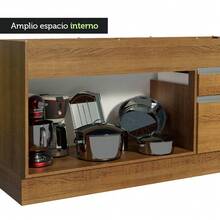 Gabinete Bajo Cocina Madesa Glamy 150cm Sin Encimera Marrón 10 - Marrón - Ver 6