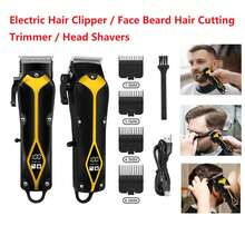 Elektrische Haarschneidemaschine für Herren, wiederaufladbar, kabellos, Haarschneider, Kopfrasierer, Bartschneider, elektrische Haarschneidemaschine, 1500mAh