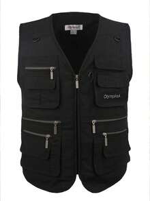RANTAR Men's Fishing Vest Utility Lightweight Outdoor Travel Photo Journalist Cargo Vest With 16 Pockets - màu đen - Xem 3