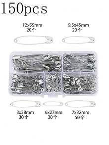 50-500 DIY Steel Safety Pins, Modern Minimalist Home Safety Pin Set, Suitable For Fixing Clothes, Fixing Clothes Labels, Cuff Pins, And Essential Household Pins