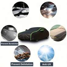 209*79*59 Inch Universal Car Sedan Cover Full Cover Sunlight Water Resistance UV Protector - Đen mới - Xem 3
