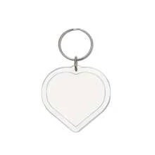 1/2/5个装长方形亚克力空白钥匙扣，透明相框钥匙圈吊坠 - 彩色 - 查看 15