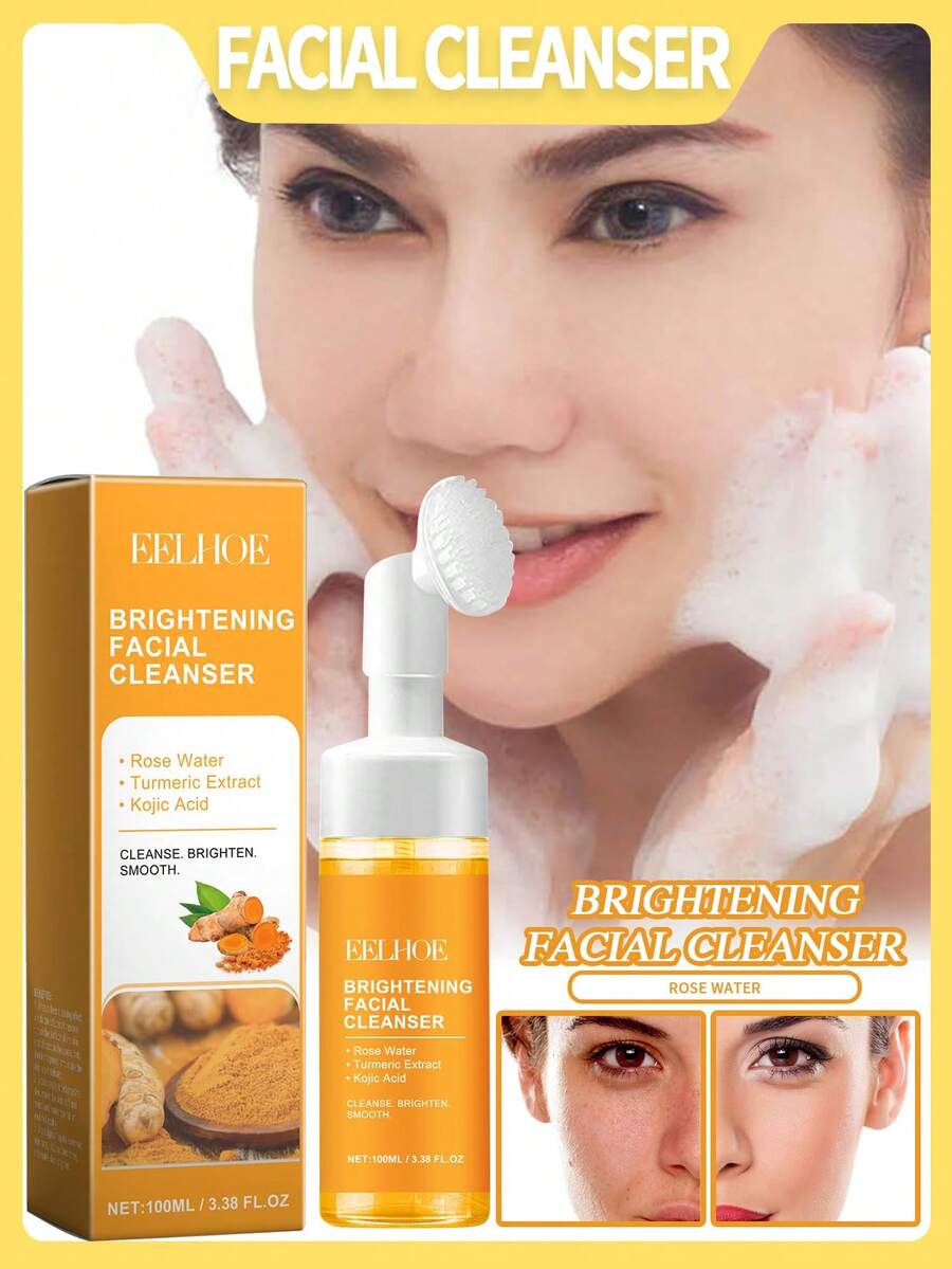 Sữa rửa mặt se khít lỗ chân lông nghệ 100ml, kem làm sạch da mặt với nghệ và axit glycolic, làm sạch dầu thừa, dưỡng ẩm da mà không gây khô căng, giảm mụn đầu đen, cải thiện kết cấu da, làm sáng da, tẩy tế bào chết nhẹ nhàng, mang lại làn da trẻ trung rạng rỡ. - Sữa rửa mặt nghệ se khít lỗ chân lông - Xem 1