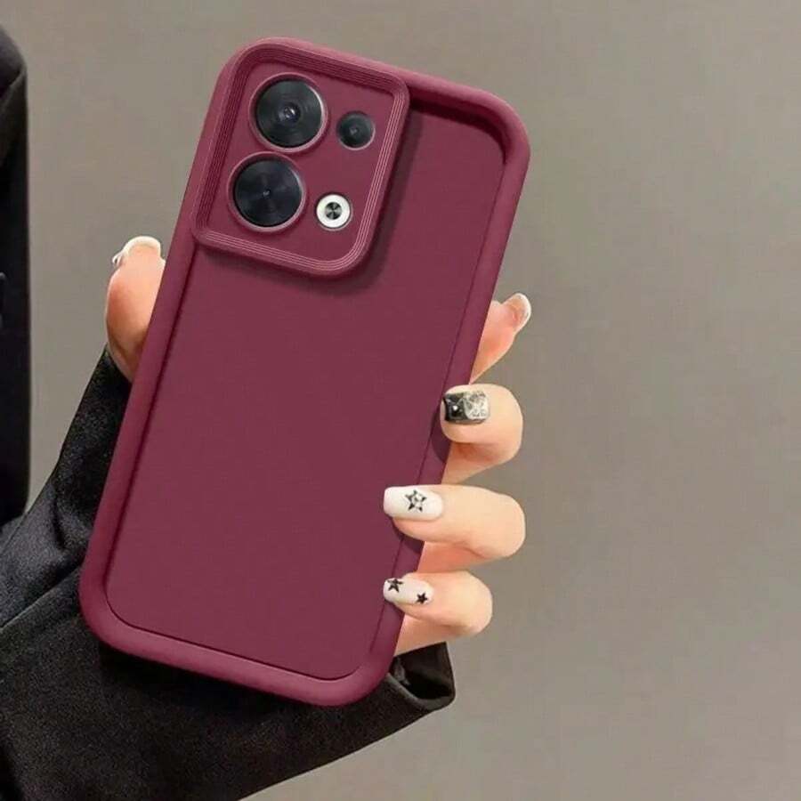 TPU Soft Edge Full Coverage Handyhülle, kompatibel mit Moto G55, G35, G75, G52, G04, G14, G24, G34, G53, G54/G84, G85, G60, G05, G15, G54, E22, bietet ultimativen Schutz und modischen Stil, internationale Version, nicht die Inlandsversion - Bordeaux - Übersicht 1