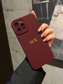 Spersonalizowane etui na telefon z prostymi krawędziami i precyzyjnymi otworami, prosty design, solidny materiał, odporny na upadki, pogrubiony, z personalizowaną literą i nazwiskiem, minimalistyczne, antywstrząsowe etui na telefon dla par, miękka skorupa, kompatybilne z Apple 17 16 15 14 Pro Max 13 12 11 Plus, prezent na walentynki, dobry prezent urodzinowy, prezent świąteczny, prezent dla niego/niej, spersonalizowany prezent, Etsy/produkt spersonalizowany, spersonalizowany prezent dla małżonka/małżonki, prezent rocznicowy, prezent ślubny, spersonalizowany prezent dla rodziców