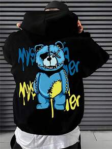 Sudadera de manga larga para hombre con estampados modernos, perfecta para usar en otoño e invierno, sudadera negra de manga larga. - Albaricoque - Ver 9