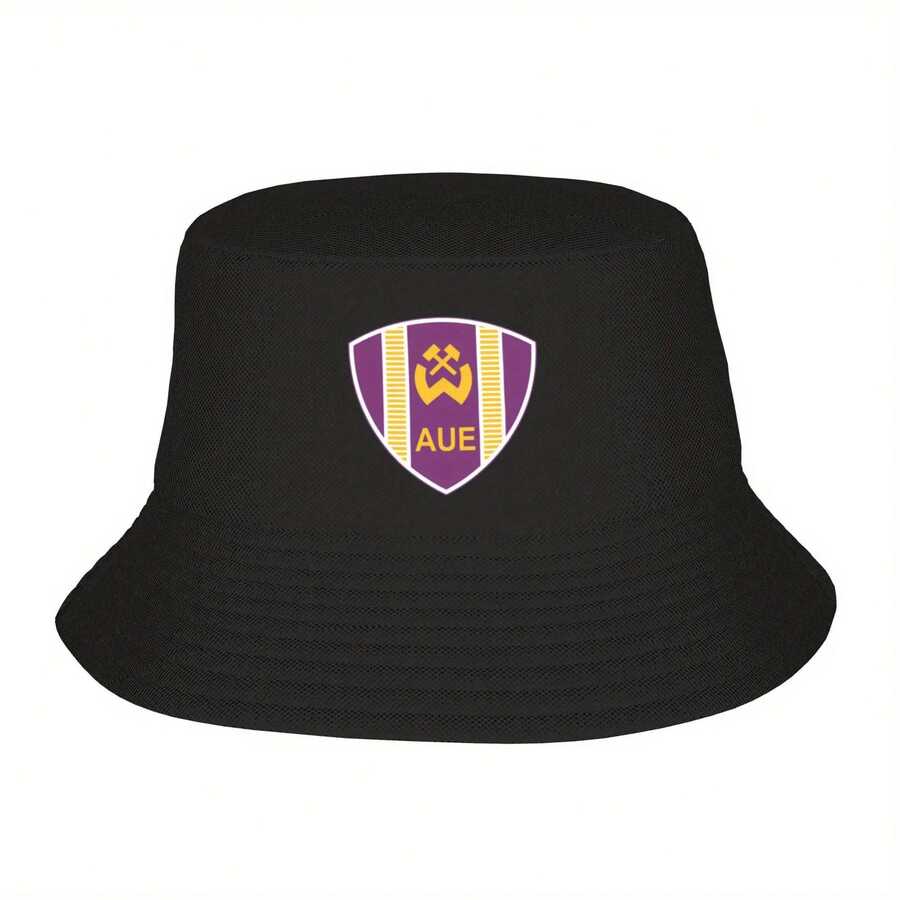 Wismut Aue S Fisherman Hat - Lightweight, Adjustable, And Breathable Polyester With Geometric Pattern - Perfect For Outdoor Activities, Father'S Day, And Sports Events, Outdoor Headwear| Adjustable Headgear| Lightweight Hat - 黑色 - 查看 1