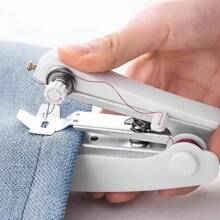 1pc Portable Mini Handheld Sewing Machine - Quick Mending Tool, No Power Needed, Durable Plastic Structure - White - View 3