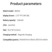 LIGE 新款智能儿童手表 1.75英寸高清方形大屏幕，多种趣味益智游戏，高清摄像头，视频和音乐播放器，有声读物，学习卡，闹钟提醒，防水，生日礼物，适合男孩和女孩的智能手表