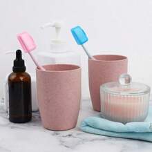 2PCS Stylish And Durable Toothbrush Case - Lightweight, Portable, Travel Friendly - Ideal Toothbrush Finishing And Protection Tool, Shipped In Random Colors - màu sắc ngẫu nhiên - Xem 5