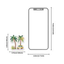 30张户外装饰贴纸，图案包括椰子树、飞机、旅行包，适用于剪贴簿、相册、行李箱、办公电脑、学生笔记本、铅笔盒、学习用品、派对装饰、学生文具剪贴簿用品。 - 淺藍色 - 查看 2