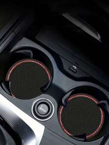 2pcs Multicolor Sparkling Car Cup Holders, Universal Vehicle Cup Holder Inserts, 2.75 Inch Rhinestone Anti-Slip Silicone Car Accessories, Fit Most Car Models - Multicolor - View 6