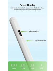 Este Stylus Capacitivo Universal é um Stylus Capacitivo Ativo para Telefones e Tablets. Feito de Liga de Alumínio de Alta Qualidade, Ele Vem com Duas Pontas Substituíveis e é Extremamente Durável. Ele Oferece Ampla Compatibilidade com Android e Apple iPads, Proporcionando Toque Preciso e Escrita Suave. Este Stylus Capacitivo de Alta Qualidade (Não Compatível com Tablets de Tela Resistiva e Eletromagnética) Não Requer Conexão com o Tablet.