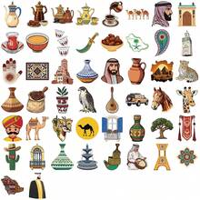 50 件中东艺术风格贴纸美观贴纸高品质贴纸贴花剪贴簿、日记本、笔记本电脑、保险杠、滑板、水瓶、电脑、手机贴纸可以为您的生活带来很多乐趣，是送给成人的完美礼物 - 彩色 - 查看 3