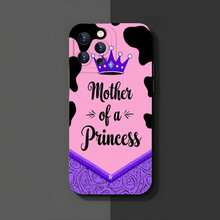 1PC Phone Gehäuse, Kühe-Druck-Prinzessin-Mama, stilvolle Handy-Gehäuse, Handy-Dekoration, voller Objektivschutz, kreative kleine Geschenke, lustige Geschenke für Jungen und Mädchen, handy hüllen - Schwarz - Übersicht 7