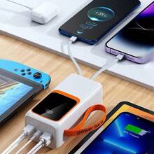 Power Bank Portable Charger Power Bank 30000mah PD 22.5W Fast Charging - Multicolor - Ver 2