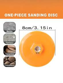 New And Old Models Randomly Sent Ceramic Tile Cutting Edge Polishing Disc M14 Angle Grinder Dry Polishing 100mm/80mm Marble Quartz Stone Chamfering And Edge Grinding 150# M14 Spiral Interface. Made Of High-Quality Diamond Sand And Resin - Multicolor - View 6