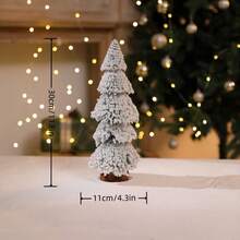圣诞派对装饰，新款灯塔造型植绒杉树带灯，桌面圣诞树摆件，迷你松针树家居装饰，圣诞装饰，房间装饰，冬季圣诞装饰，家居圣诞礼物，圣诞装饰 - 彩色 - 查看 12