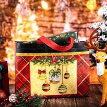 1/8/16Pcs Christmas Gift Bags, Christmas Tote Bags With Handles, Christmas Snack Bags, Multifunctional Non-Woven Christmas Bags For Gift Wrapping Shopping, Christmas Party Supplies