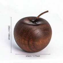 Difusor de Aroma de Maçã de Madeira, Decoração de Maçã de Madeira Sólida, Difusor de Fragrância para Carro