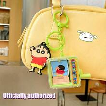 蜡笔小新趣味手摇动画翻书钥匙扣吊饰 - 动漫周边、手持卡通背包挂件、创意饰品、娃娃包配件 - 綠色 - 查看 8