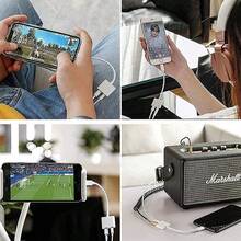 二合一 Lightning 转 3.5 毫米/Lightning 音频适配器，无损音质转换器耳机适配器，兼容 14 Pro Max/14 Pro/14 Plus/14/13/12/11，音频转换线，充电和通话适配器 - 白色 - 查看 9