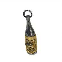 Shark Rocket Bomb Keychain With Skull Details, Alloy Metal Hardware Pendant, Car Key Chain Pack Of Accessories, Unique Halloween Decoration - 骨架 - 查看 5