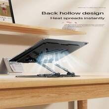 1pc Metal Rotatable Foldable Desktop Stand Holder For IPad/Laptop/Tablet, Universal