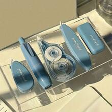 Set de 5 piezas de cintas correctoras - Corrección de errores instantánea, diseño de múltiples estilos, material PET, adecuado para escuelas y oficinas, útiles escolares, artículos de papelería esenciales para la temporada de regreso a clases