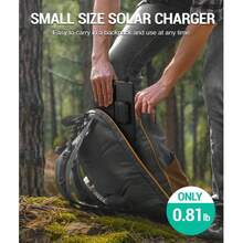 10W Solar Charger, IP65 Waterproof, Foldable With Dual USB Outputs (5V/2A Max) Compatible With IPhone, IPad, Sasung, And More. Ideal For Outdoor Use.